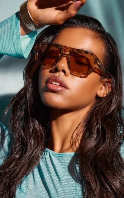 PrettyLittleThing Aviator Sunglasses*A.KJÆRBEDE Tortoiseshell Aviator Sunglasses