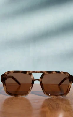PrettyLittleThing Aviator Sunglasses*A.KJÆRBEDE Tortoiseshell Aviator Sunglasses