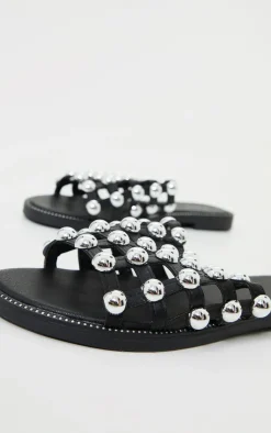 PrettyLittleThing Slides*Alisa Large Studded Slides