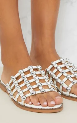PrettyLittleThing Slides*Alisa Large Studded Slides