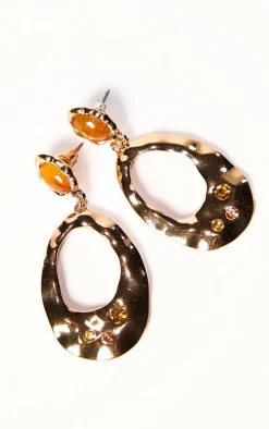 PrettyLittleThing Statement Earrings*Abstract Molten Jewel Statement Stud Earrings