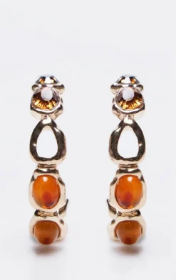 PrettyLittleThing Hoop Earrings*Jewel Detail Hoop Earrrings