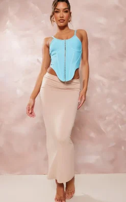 PrettyLittleThing Corsets*Bandage Hook And Eye Dip Hem Corset