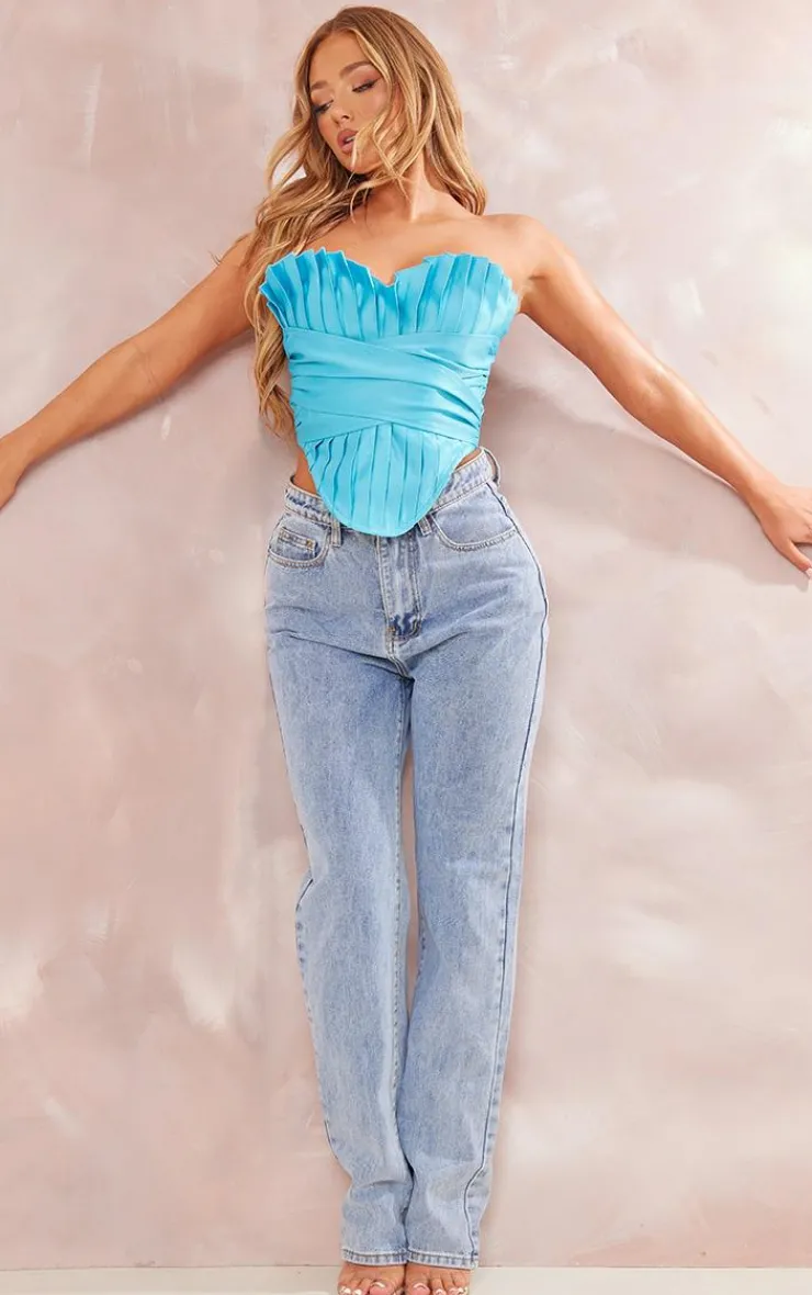 PrettyLittleThing Corsets*Pleated Drape Front Corset