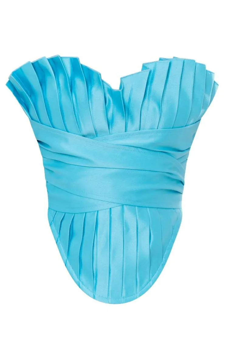 PrettyLittleThing Corsets*Pleated Drape Front Corset