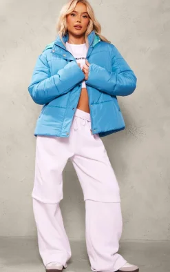 PrettyLittleThing Puffer Jackets*Contrast Hood Puffer Jacket