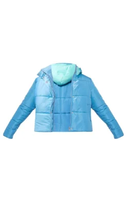 PrettyLittleThing Puffer Jackets*Contrast Hood Puffer Jacket