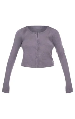 PrettyLittleThing Cardigans*Basic Fine Knit Button Up Cardigan