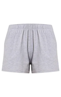 Clearance PrettyLittleThing Cotton Oversized Boxy Shorts Ash Grey