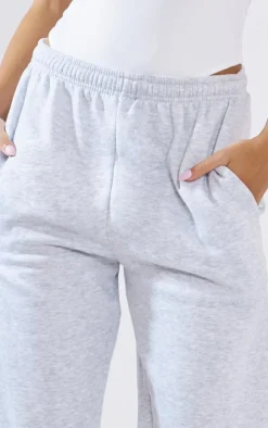 Ash Grey Cuffed Sweat High Waist Sweatpants