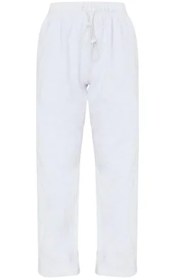PrettyLittleThing Drawcord Hem Oversized Sweatpants Ash Grey