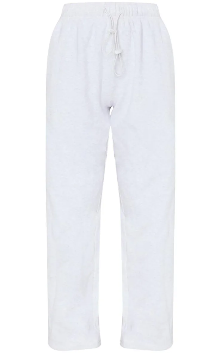 PrettyLittleThing Drawcord Hem Oversized Sweatpants Ash Grey