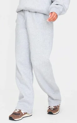 Outlet PrettyLittleThing Drawstring Wide Leg Sweatpants Ash Grey