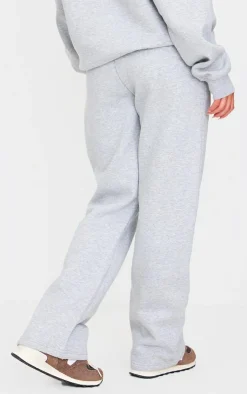 Outlet PrettyLittleThing Drawstring Wide Leg Sweatpants Ash Grey