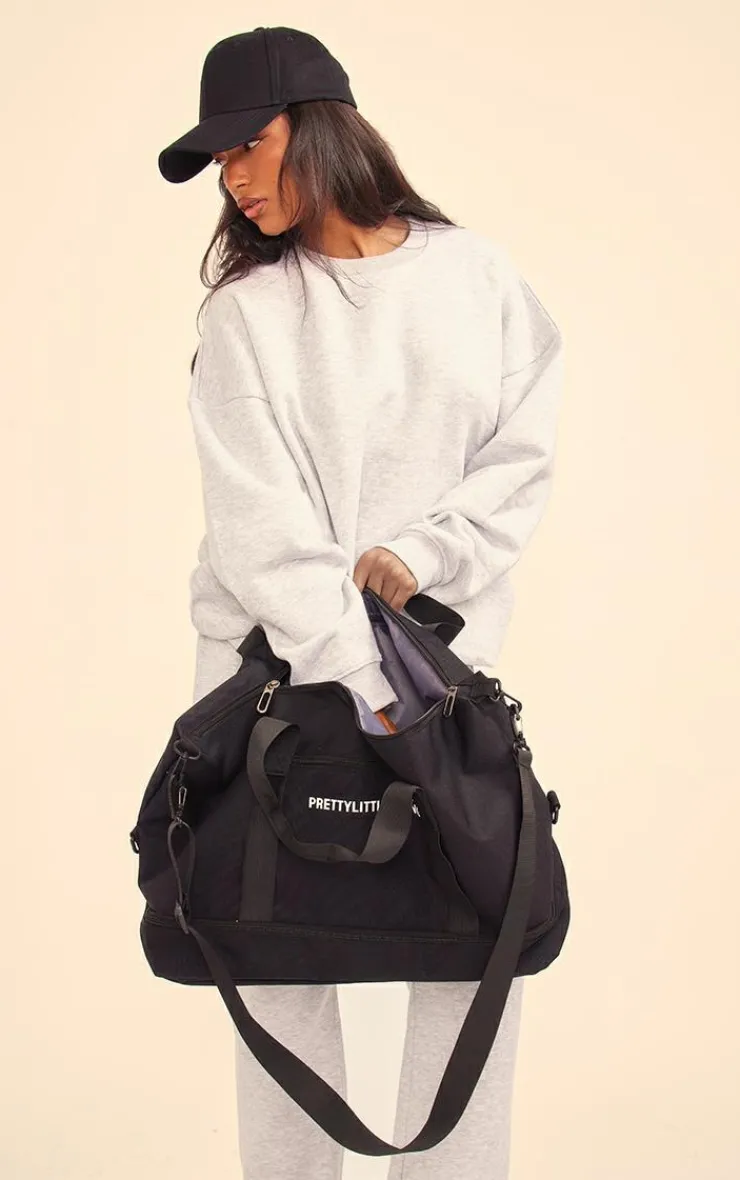 PrettyLittleThing Longline Oversized Sweatshirt Ash Grey
