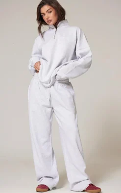 PrettyLittleThing Christmas Shop*Premium High Neck Quarter Zip Oversized Sweatshirt