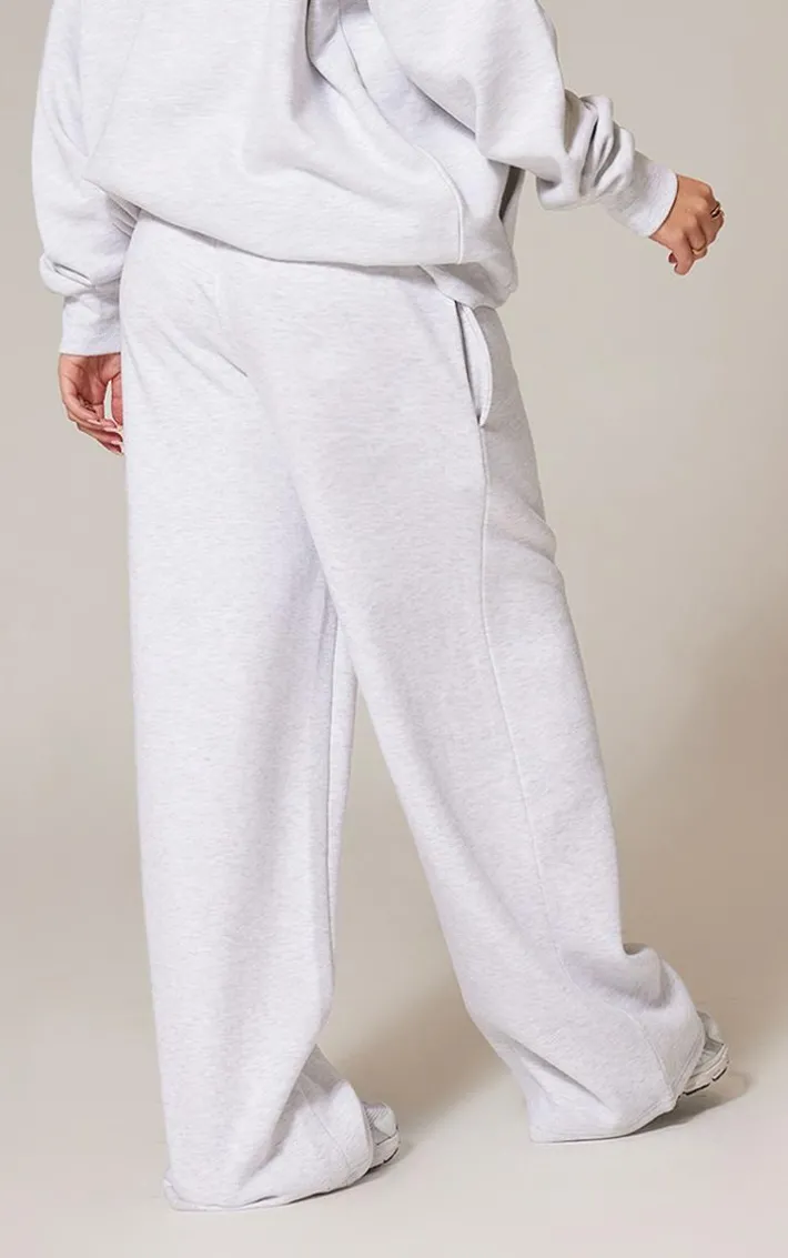 Ash Grey Premium Wide Leg Sweat Sweatpants