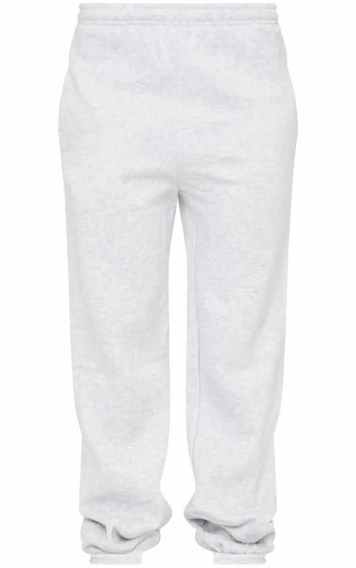 Ash Grey Sweat Cuffed High Waist Sweatpants