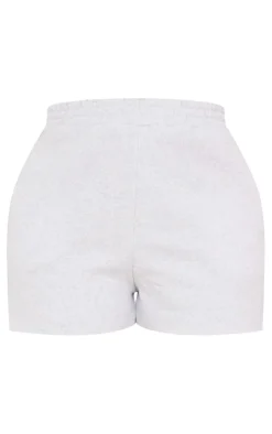 Ash Grey Sweat Raw Hem Shorts