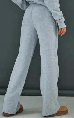 PrettyLittleThing Wide Leg Oversized Sweatpants Ash Grey