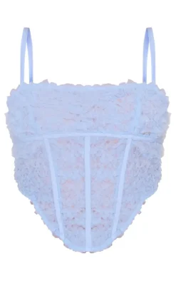 Chiffon Ruched Boned Corset-PrettyLittleThing Clearance