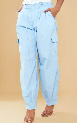 Baby Blue Extreme Baggy Shell Cargo Pants