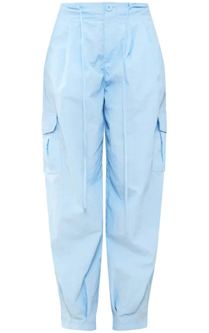 Baby Blue Extreme Baggy Shell Cargo Pants
