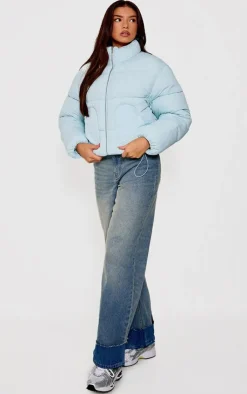 PrettyLittleThing Puffer Jackets*Heart Pocket Detail Puffer Coat
