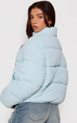 PrettyLittleThing Puffer Jackets*Heart Pocket Detail Puffer Coat