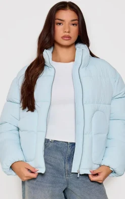 PrettyLittleThing Puffer Jackets*Heart Pocket Detail Puffer Coat
