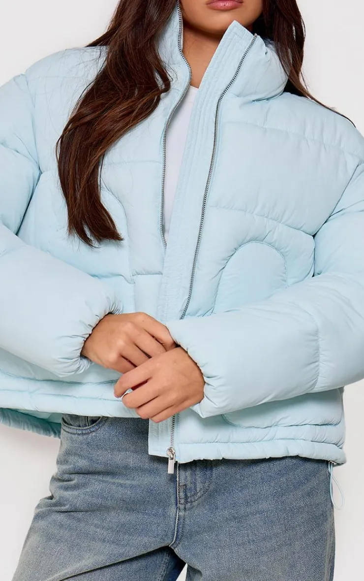 PrettyLittleThing Puffer Jackets*Heart Pocket Detail Puffer Coat