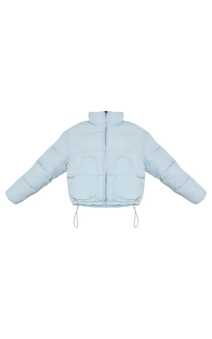 PrettyLittleThing Puffer Jackets*Heart Pocket Detail Puffer Coat