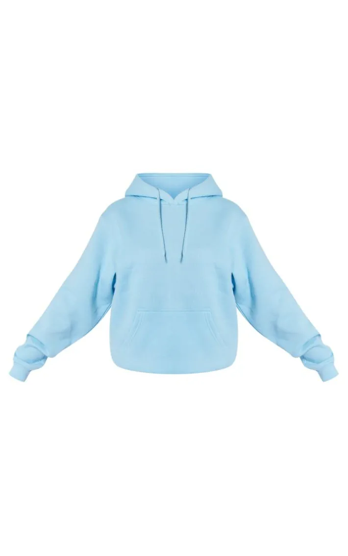 Baby Blue Oversized Fit Sweat Hoodie
