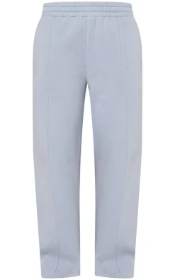 Outlet PrettyLittleThing Waistband Wide Leg Sweatpants Baby Blue