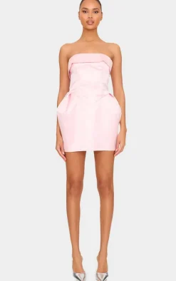 Boned Bandeau Shift Dress-PrettyLittleThing New