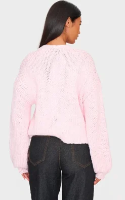 PrettyLittleThing Cardigans*Chunky Knit Cami Top And Cardigan Set