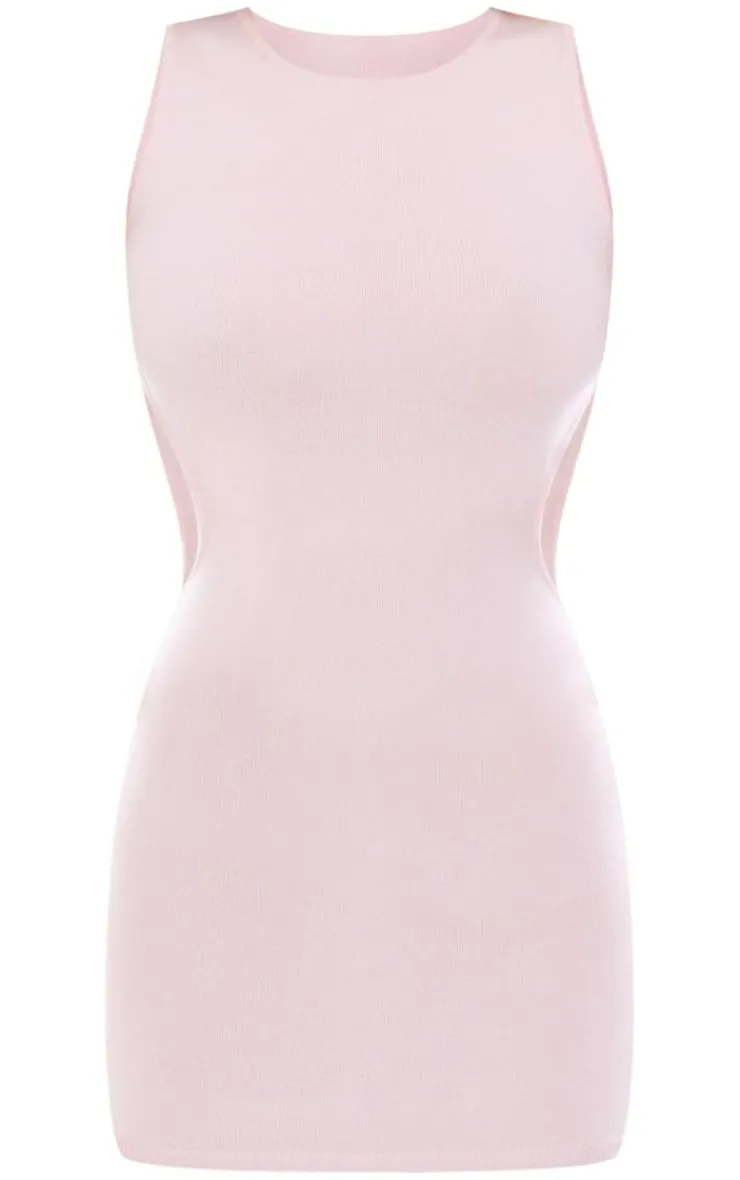 Cut Out Side Soft Knit Dress-PrettyLittleThing New