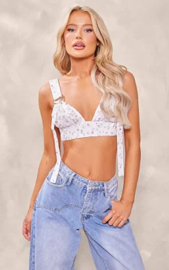 PrettyLittleThing Bralets*Floral Lace Bralet