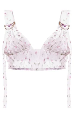 PrettyLittleThing Bralets*Floral Lace Bralet
