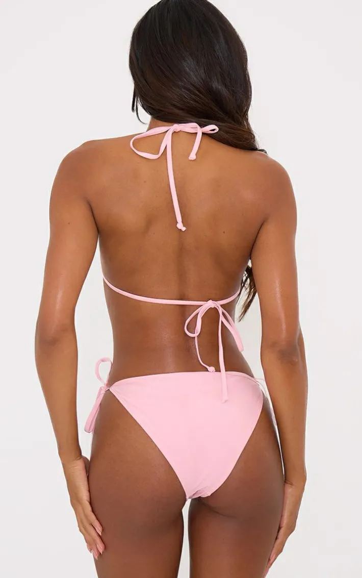 Baby Pink Mix & Match Tie Side Bikini Bottoms