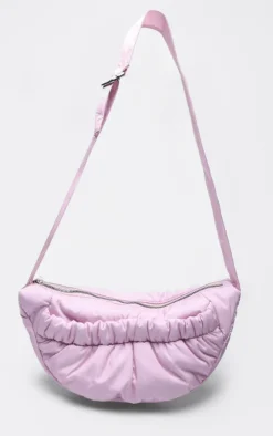 PrettyLittleThing Crossbody Bags*Nylon Ruched Pocket Cross Body Bag