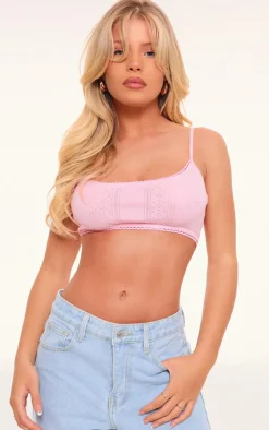 PrettyLittleThing Bralets*Pointelle Bralet Top