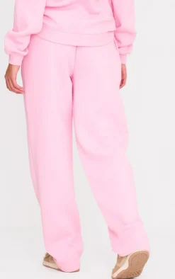 Clearance PrettyLittleThing Seam Detail Wide Leg Sweatpants Baby Pink