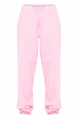 Clearance PrettyLittleThing Seam Detail Wide Leg Sweatpants Baby Pink