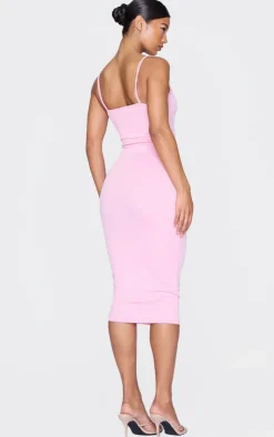 Strappy Midi Dress-PrettyLittleThing Hot