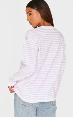 PrettyLittleThing T-Shirts*Stripey Oversized T Shirt