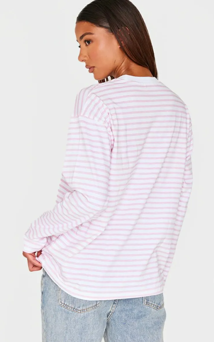 PrettyLittleThing T-Shirts*Stripey Oversized T Shirt
