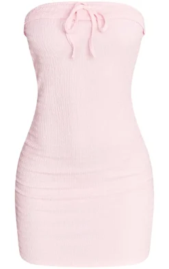 Tie Front Bandeau Dress-PrettyLittleThing Clearance