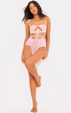 Underwired Cut Out Lace Body-PrettyLittleThing New