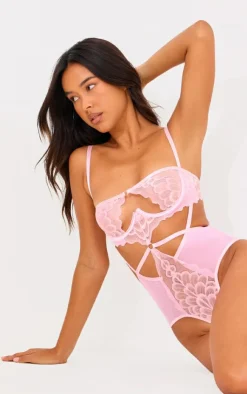 Underwired Cut Out Lace Body-PrettyLittleThing New